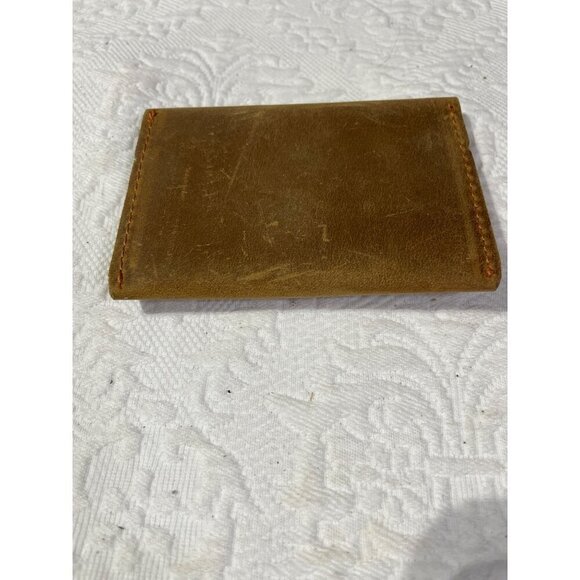 Leather Tan Leather Card Holder New - Picture 3 of 5